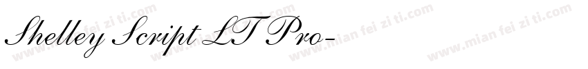 Shelley Script LT Pro字体转换